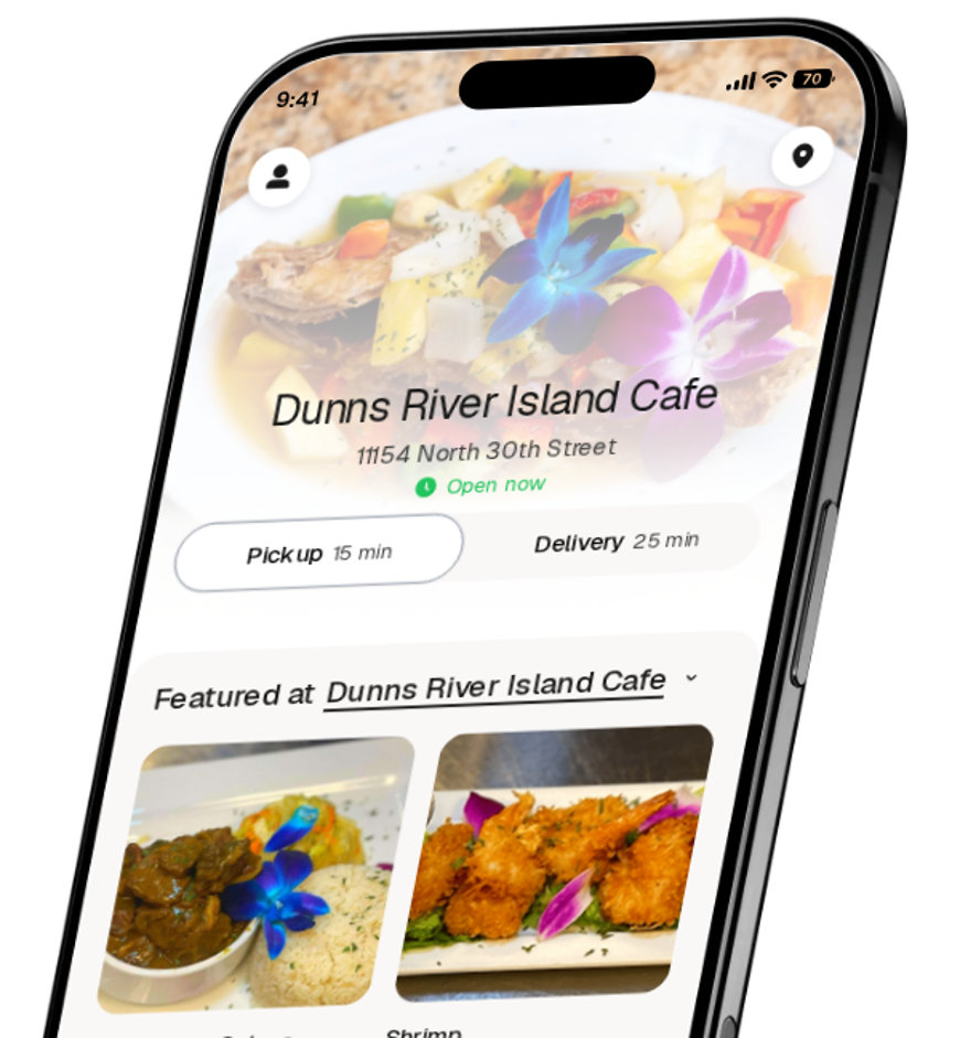 Dunns River Island Cafe app preview